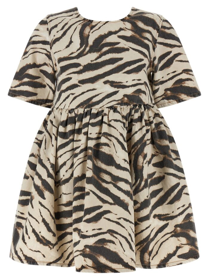 ganni 'zebra denim' dress GANNI 'Zebra Denim' Dress