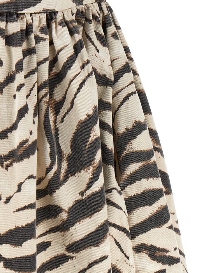 GANNI 'Zebra Denim' Dress