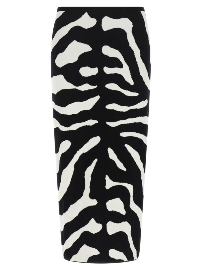 moschino zebra intarsia skirt Moschino Zebra Intarsia Skirt