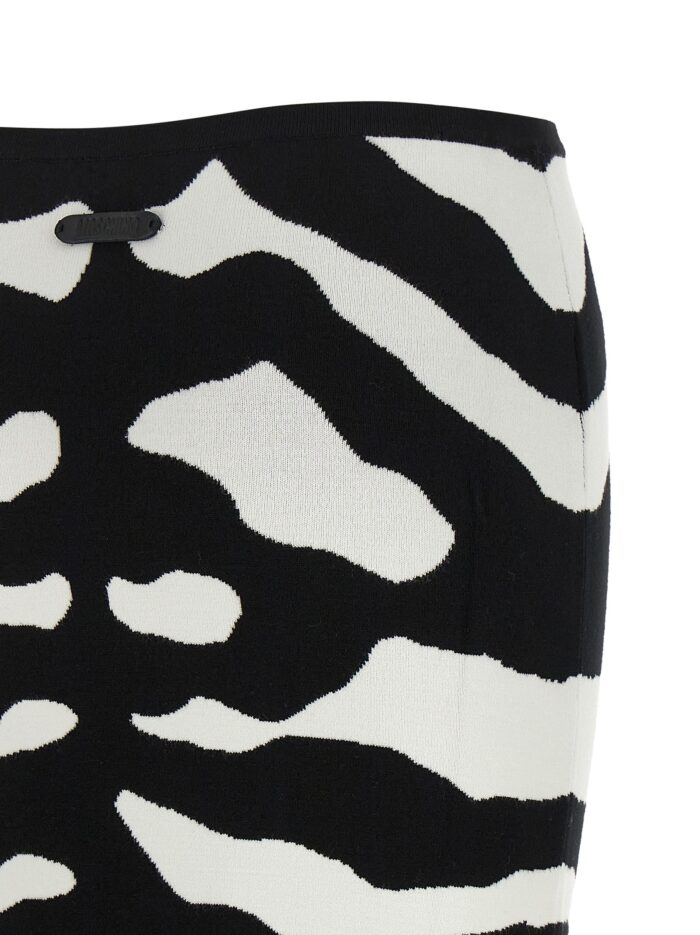 Moschino Zebra Intarsia Skirt
