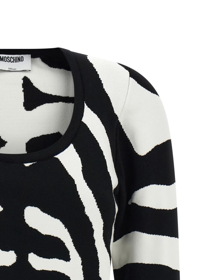 Moschino Zebra Intarsia Sweater