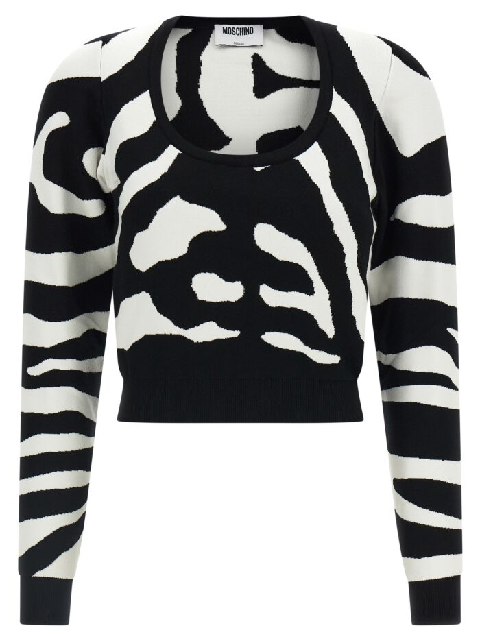 Moschino Zebra Intarsia Sweater