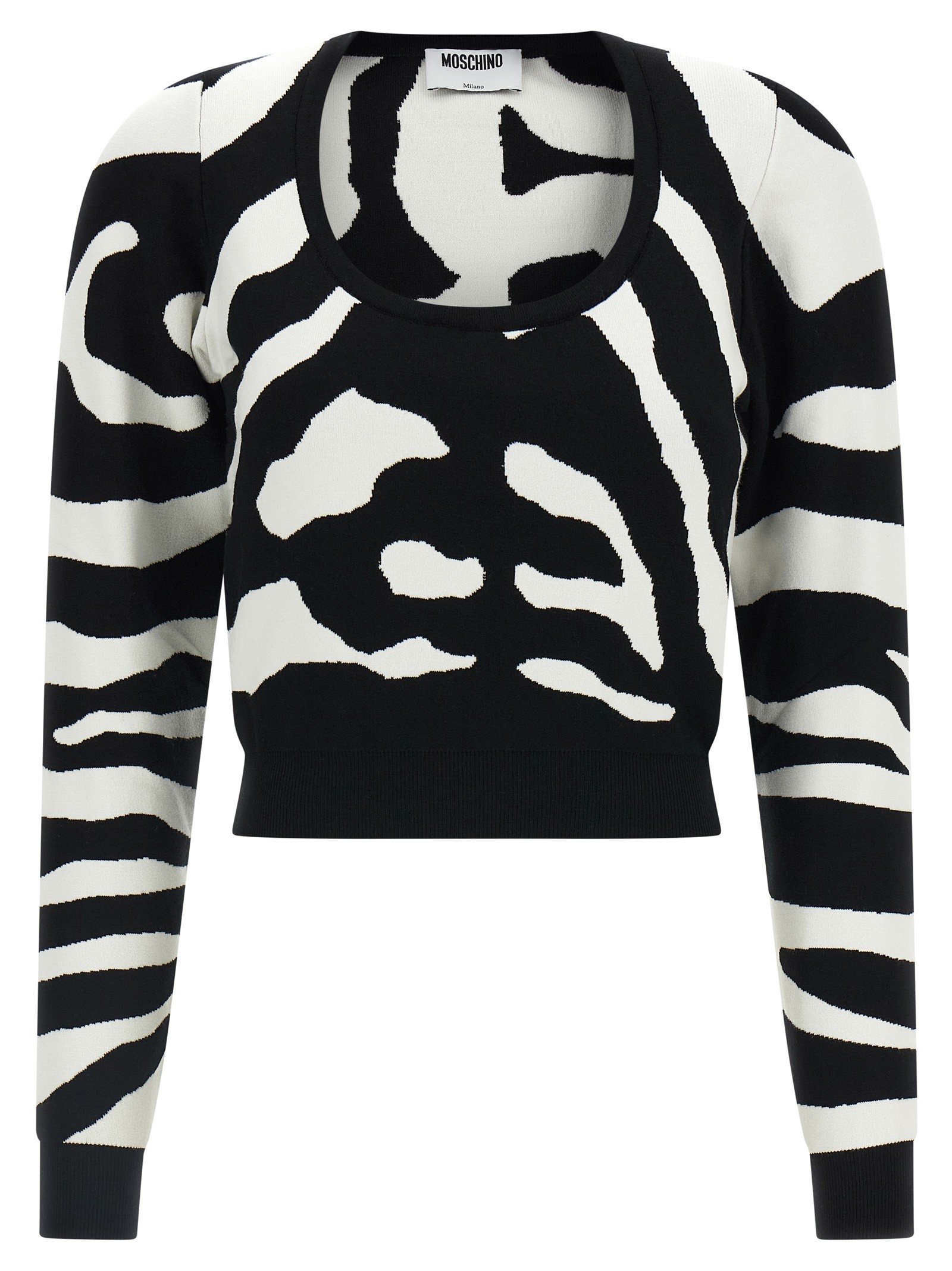 Moschino Zebra Intarsia Sweater