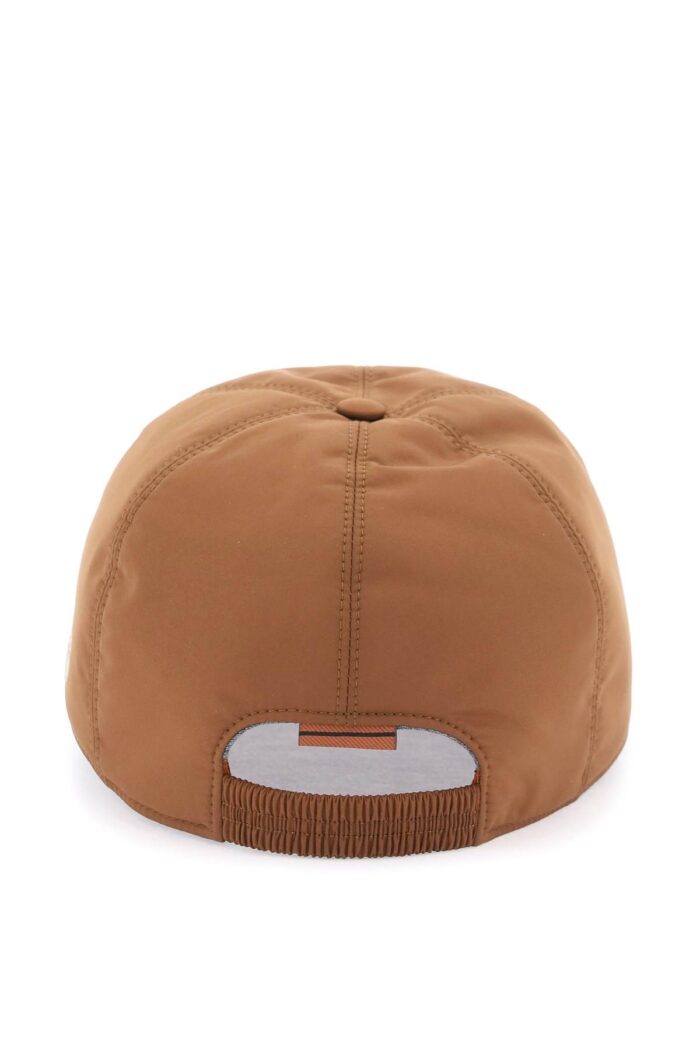 ZEGNA Baseball Cap With Leather Trim