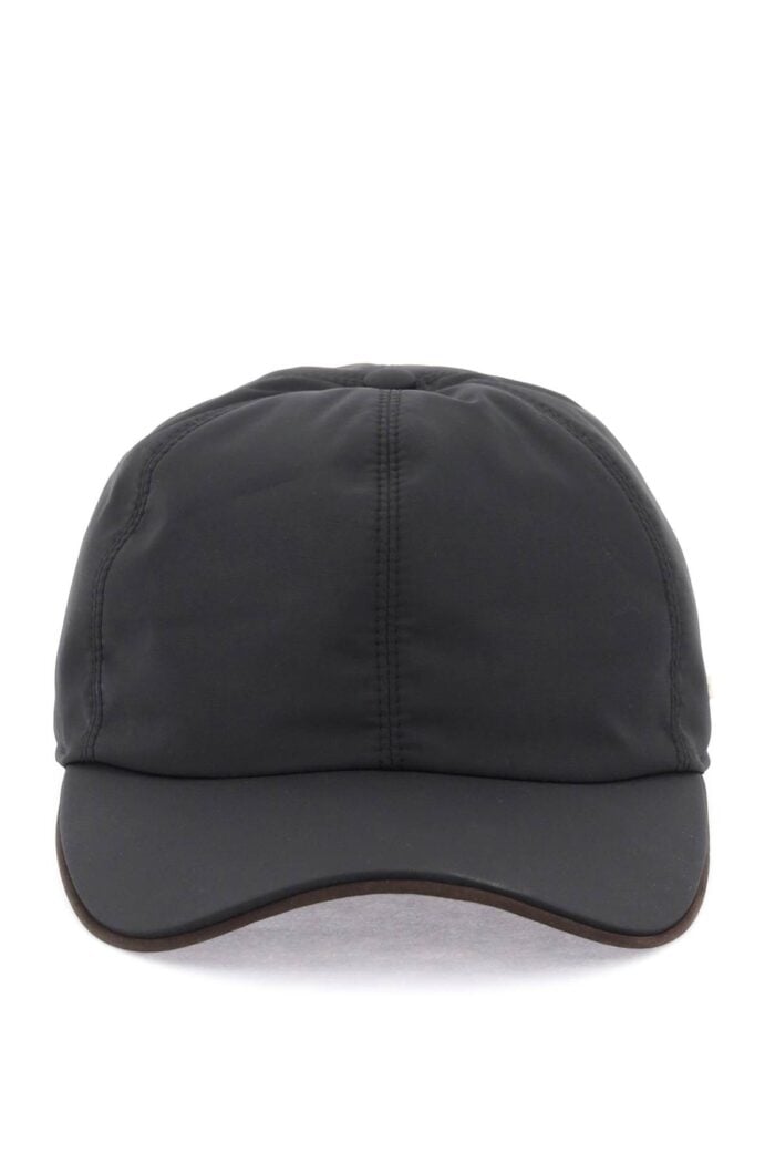 ZEGNA Baseball Cap With Leather Trim