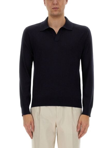Zegna CASHMERE AND SILK POLO SHIRT