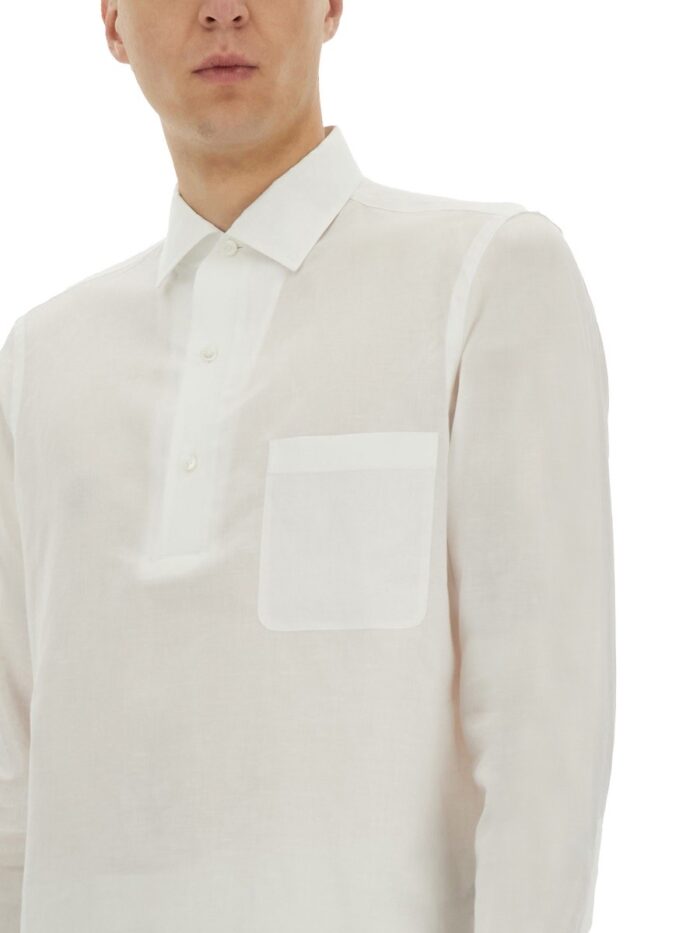 Zegna COTTON AND LINEN SHIRT