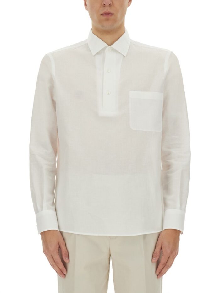 Zegna COTTON AND LINEN SHIRT