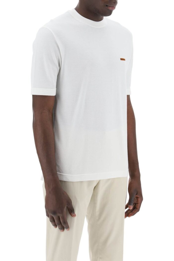 ZEGNA Cotton Pique T-shirt In