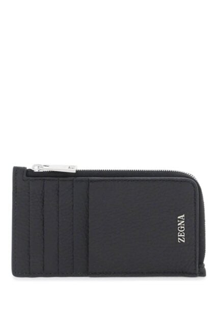 ZEGNA Grained Leather 10cc Card Holder