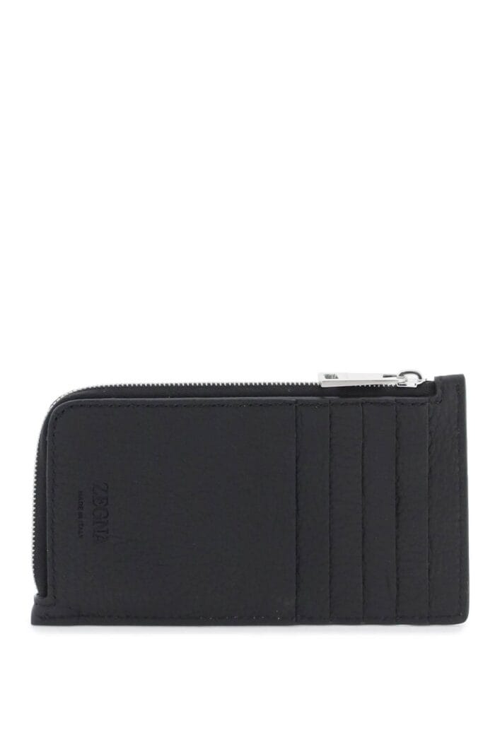 ZEGNA Grained Leather 10cc Card Holder