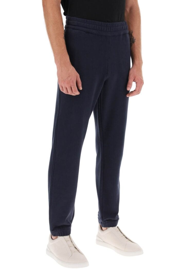 Zegna Joggers With Rubberized Logo