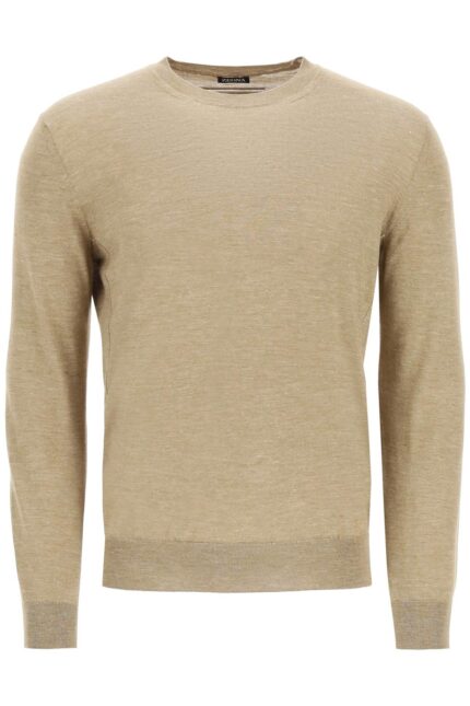 Zegna Lightweight Silk Cashmere And Linen Sweater