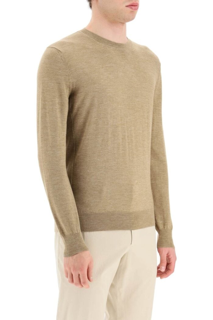 Zegna Lightweight Silk Cashmere And Linen Sweater