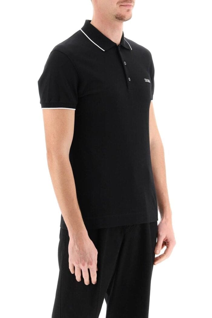 Zegna Logoed Cotton Polo Shirt