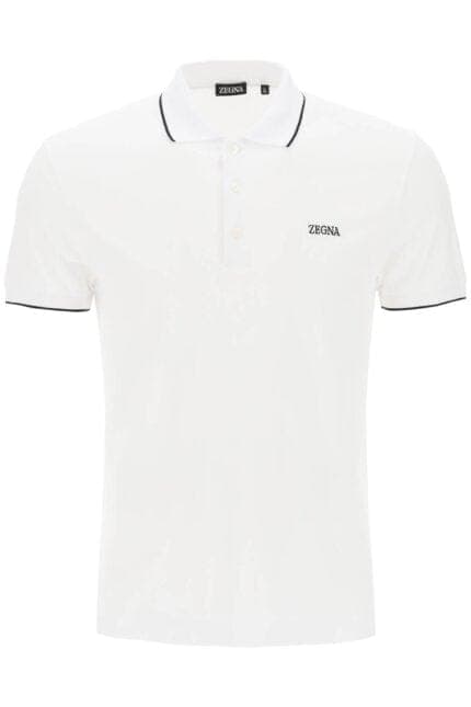 Zegna Logoed Cotton Polo Shirt