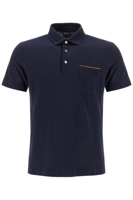 ZEGNA Piqu Polo Shirt With Pocket