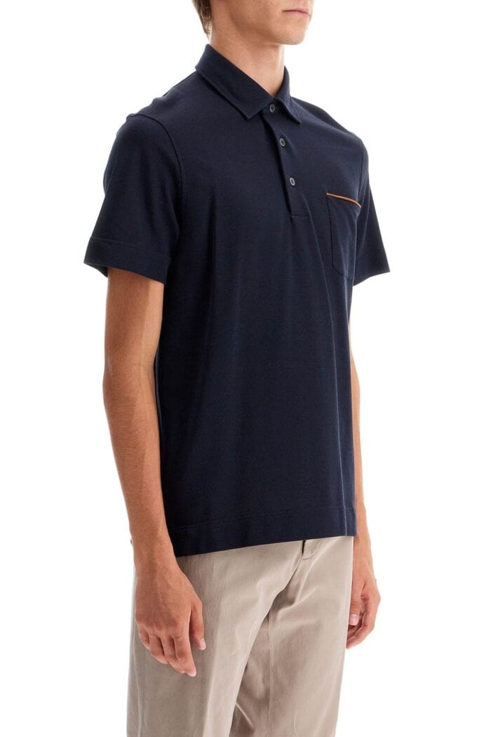 ZEGNA Piqu Polo Shirt With Pocket