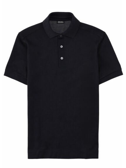 Zegna POLO IN COTONE E SETA