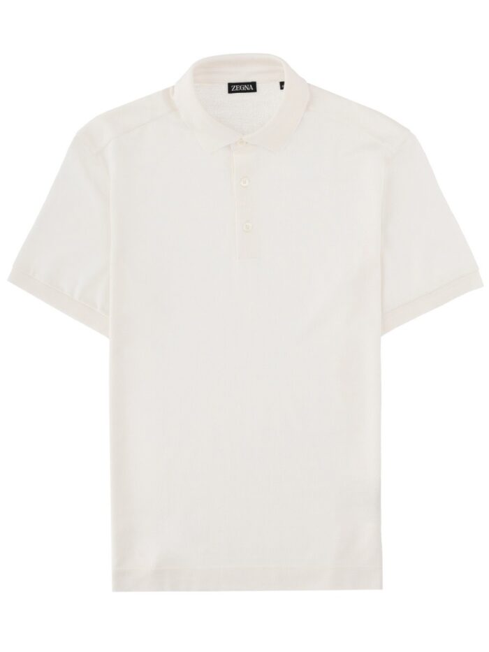 Zegna POLO IN COTONE E SETA