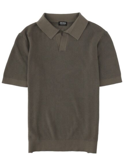 Zegna POLO JACQUARD IN COTONE