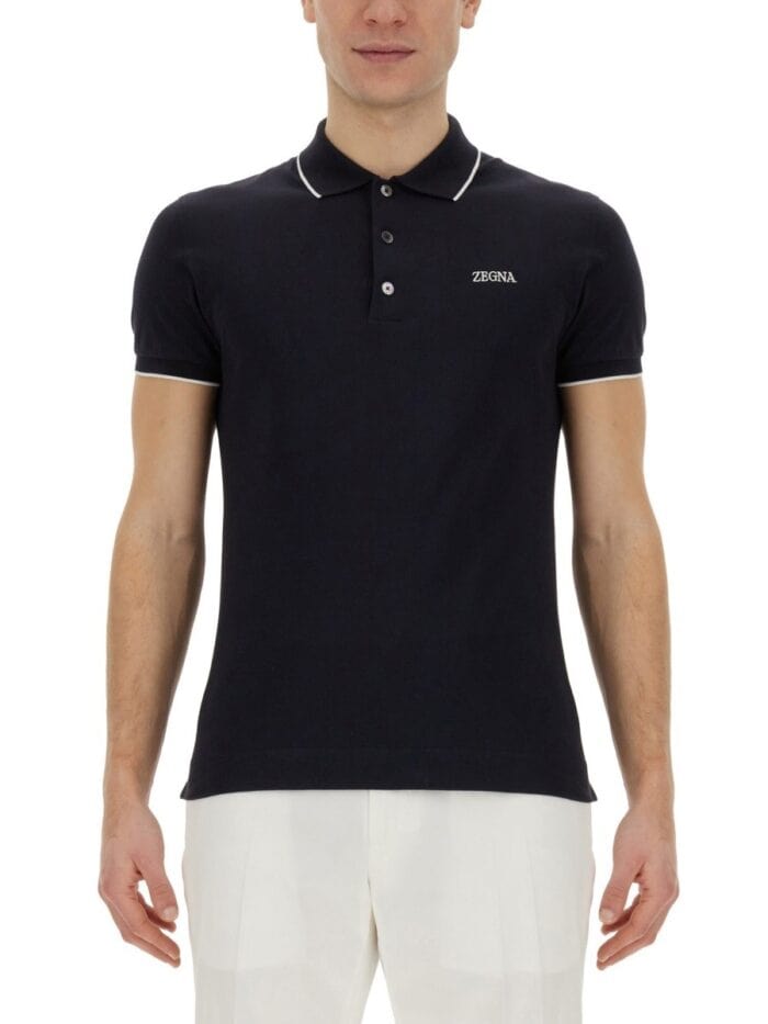 Zegna POLO WITH LOGO