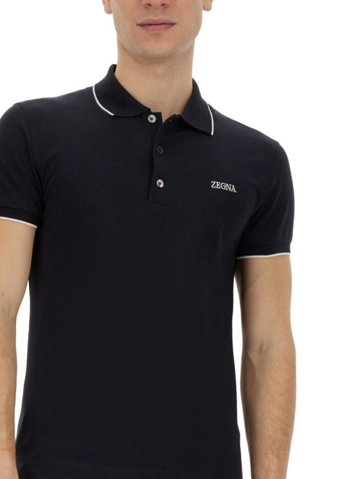 Zegna POLO WITH LOGO