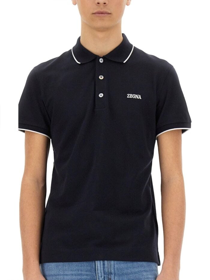 Zegna POLO WITH LOGO