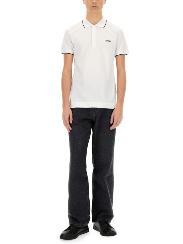 Zegna POLO WITH LOGO
