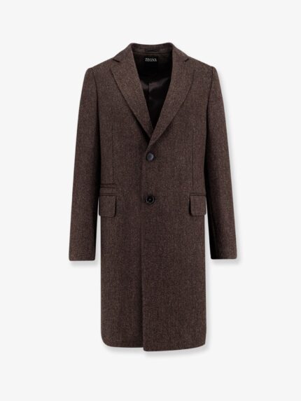 Zegna Single-breasted Wool Coat