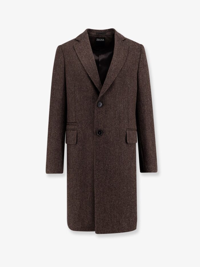 Zegna Single-breasted Wool Coat