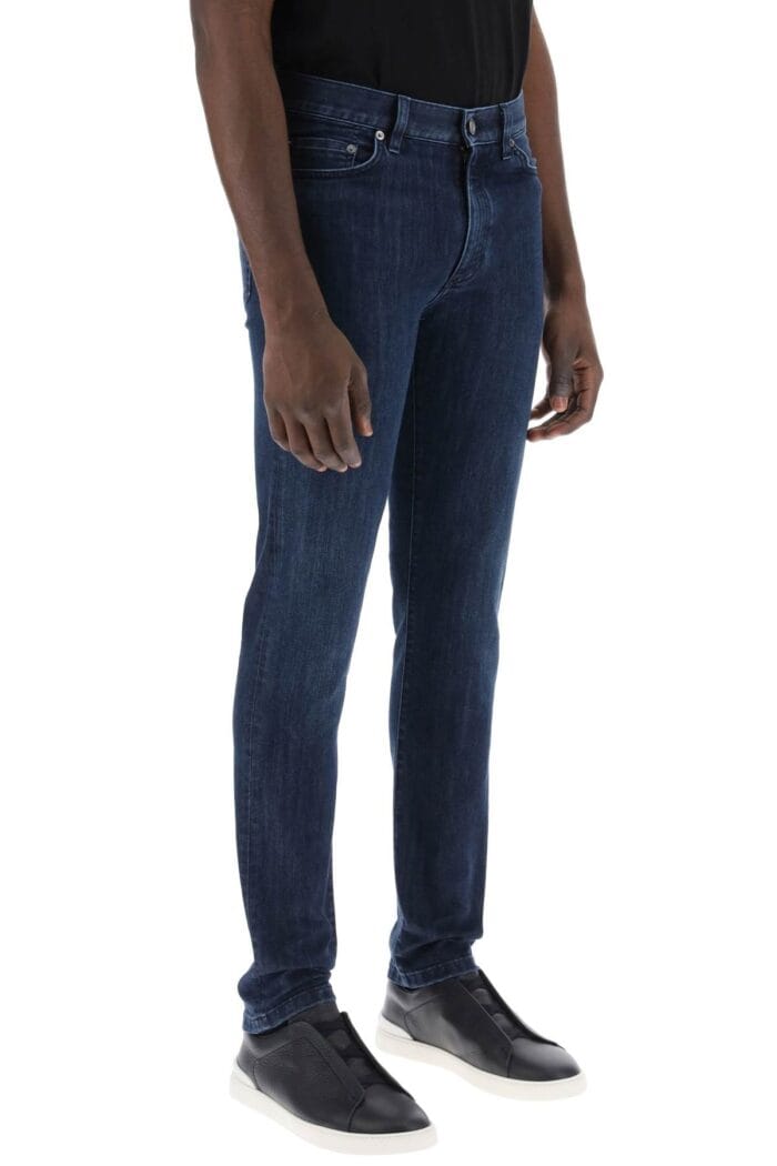 ZEGNA Slim Fit Jeans In Stretch Denim