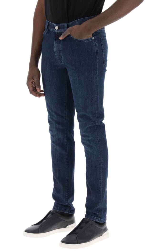 ZEGNA Slim Fit Jeans In Stretch Denim