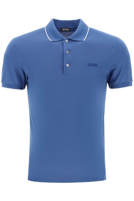 ZEGNA Slim Fit Polo Shirt In Stretch Cotton