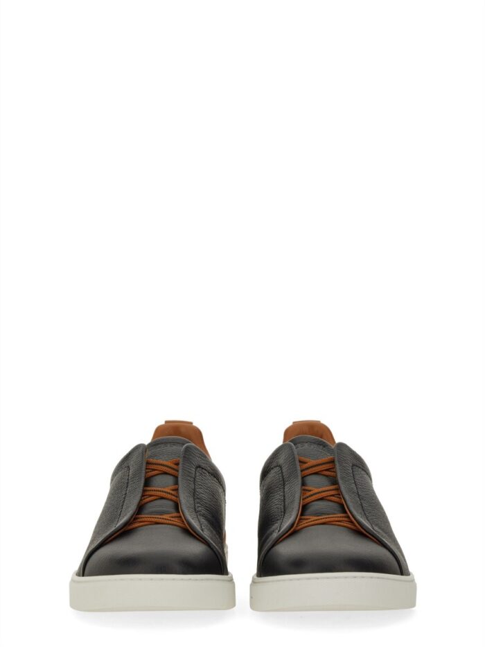 Zegna SNEAKER LOW TOP TRIPLE STITCH