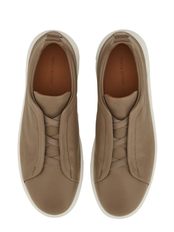 Zegna SNEAKER LOW TOP TRIPLE STITCH
