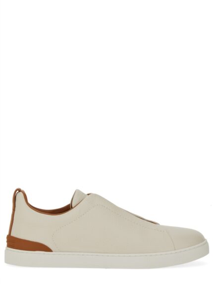 Zegna SNEAKER LOW TOP TRIPLE STITCH