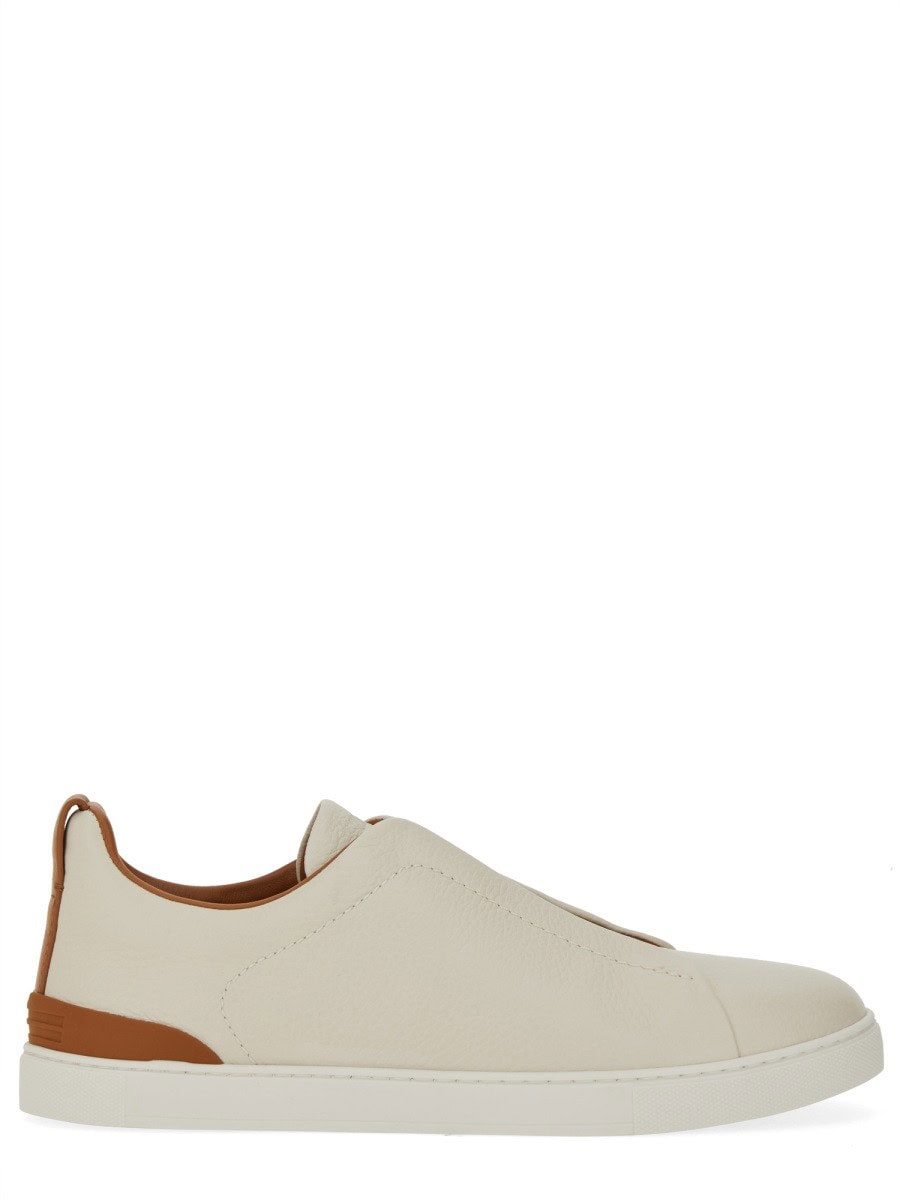 Zegna SNEAKER LOW TOP TRIPLE STITCH