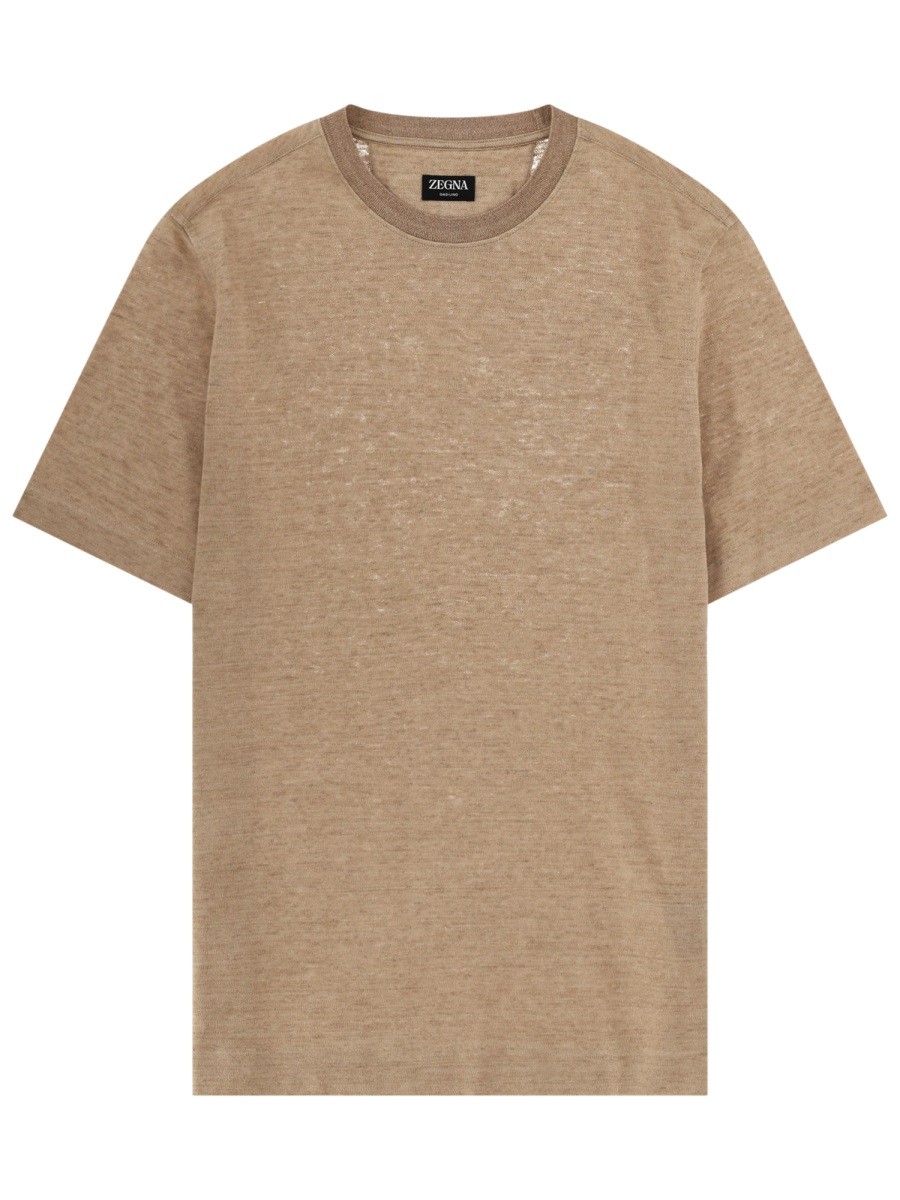 Zegna T-SHIRT "OASI" IN LINO
