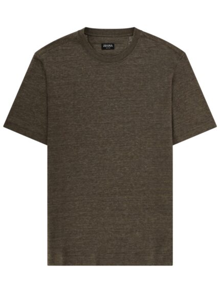 Zegna T-SHIRT "OASI" IN LINO