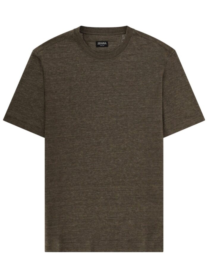 Zegna T-SHIRT "OASI" IN LINO