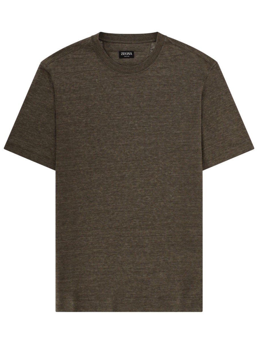 Zegna T-SHIRT "OASI" IN LINO