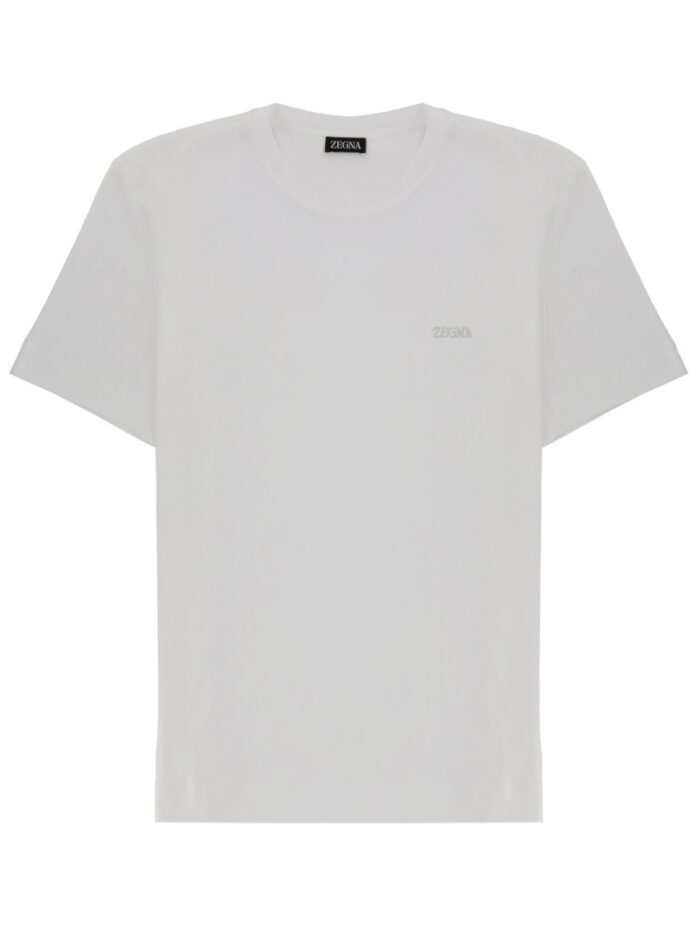 zegna t shirt with logo Zegna T-SHIRT WITH LOGO