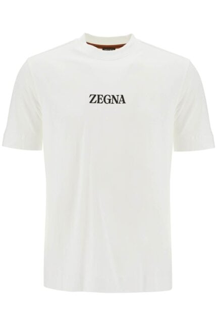 ZEGNA T-shirt With Rubberized Logo