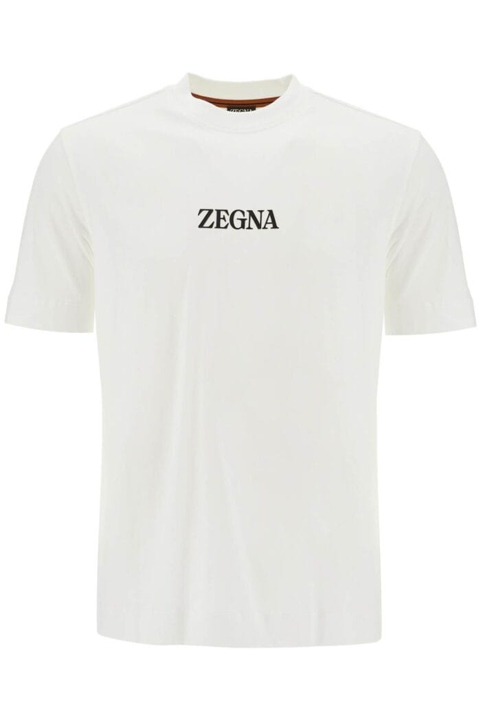 ZEGNA T-shirt With Rubberized Logo