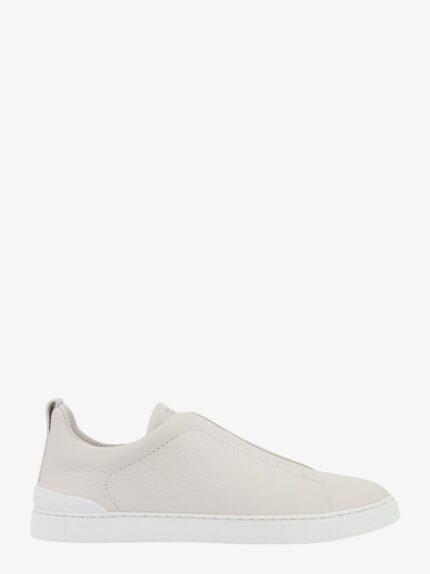 Zegna Triple Stitch Leather Sneakers