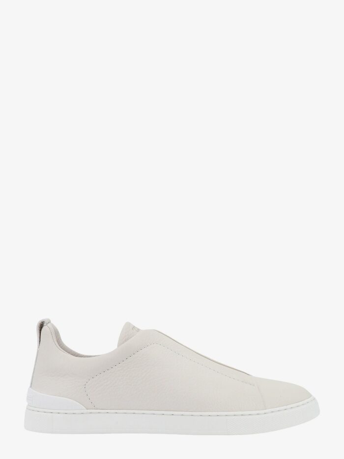 Zegna Triple Stitch Leather Sneakers