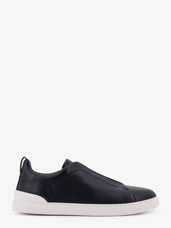Zegna Triple Stitch Leather Sneakers