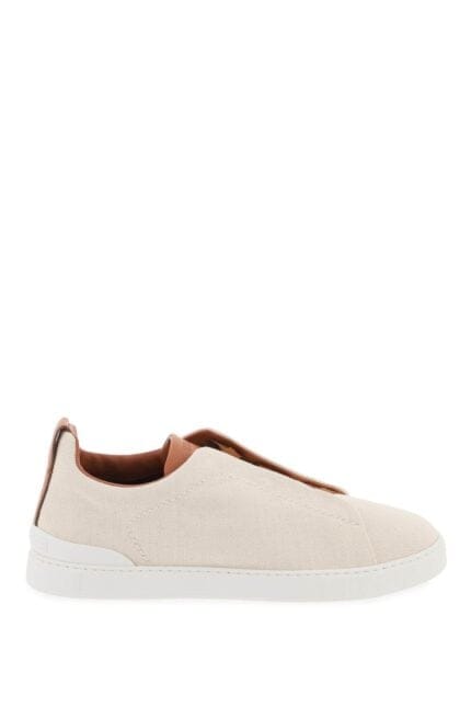 Zegna Triple Stitch Slip-on Sneakers