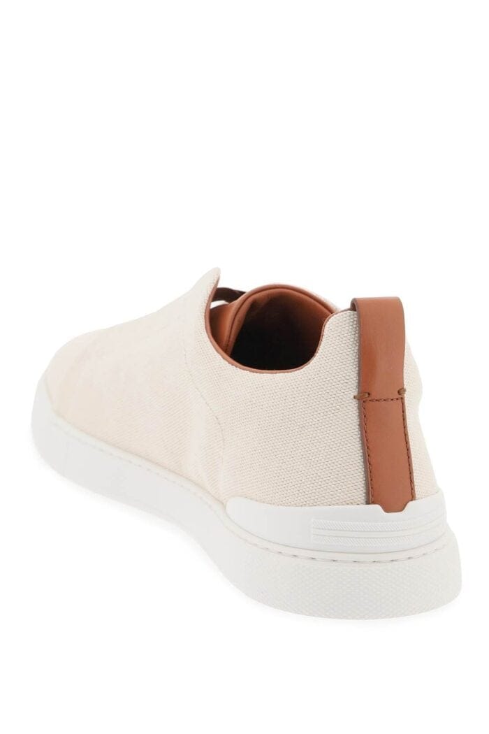 Zegna Triple Stitch Slip-on Sneakers